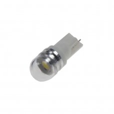 LED T10 white, 12V, 1LED/3SMD with lens