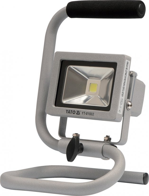 Portable spotlight with high brightness COB LED, 10W, 700lm, IP65, 1,8m cable
