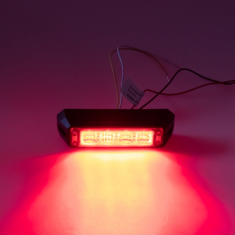 PROFI externé výstražné LED svetlo, červené, 12-24V, ECE R10