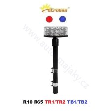 LED beacon red-blue 12/24V, fixed mounting, 24x LED 3W, R65 LED beacon red-blue 12/24V, fixed mounting, 24x LED 3W, R65
