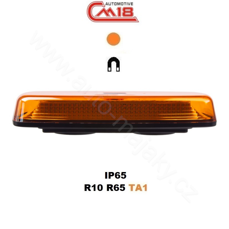 AKU LED lampa oranžová, 84LEDx0,5W, magnet, 12-24V, 304mm, ECE R65