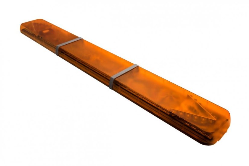 LED majáková rampa Optima 60C 160cm, Oranžová, EHK R65 - Barva: Oranžová, Bílý střed: Ne, Kryt: Barevný, LED moduly: 4ml