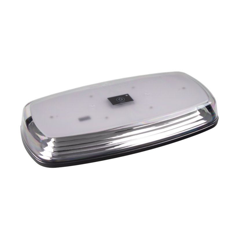 AKU LED rampa oranžová+biela, APP, magnet, 12-24V, 304mm, ECE R65 R10