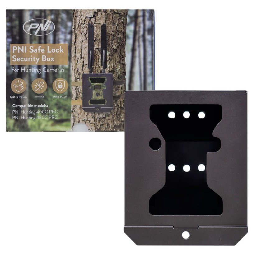 Bezpečnostní kovové pouzdro PNI Safe Lock pro lovecké kamery PNI Hunting 400C PRO a PNI Hunting 480C PRO
