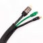 Protective braid for cables 12mm black 10m