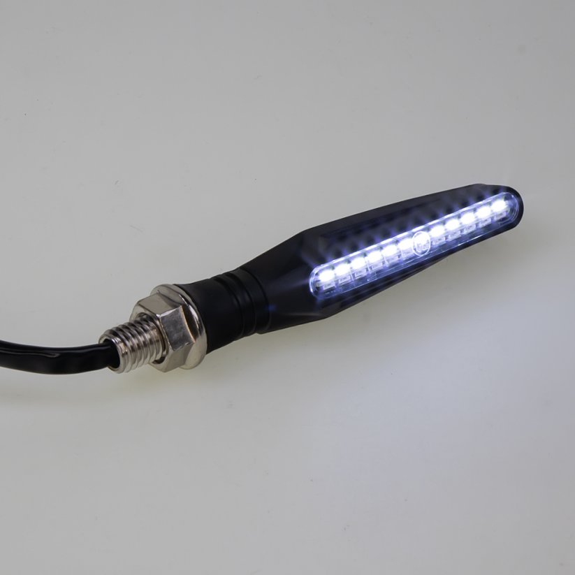 LED dynamic turn signals + daytime running lights for motorcycles