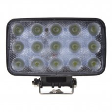 LED světlo obdélníkové, 15x3W, 152x118x50mm, ECE R10