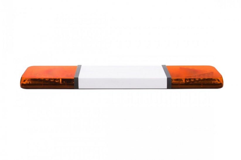 LED majáková rampa Optima 60 110cm, Oranžová, bílý střed, EHK R65 - Barva: Oranžová, Bílý střed: Ano, Kryt: Barevný, LED moduly: 4ml