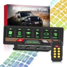 Dálkově ovládaný spínač 12/24V, 6-kanálový, 60A, Bluetooth + d.o.