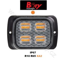 PREDATOR 16x1W LED, 12-24V, oranžový, ECE R65
