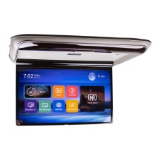 Stropný LCD monitor 13,98" s OS. Android USB/HDMI/IR/FM, diaľkové ovládanie so snímačom pohybu, sivý
