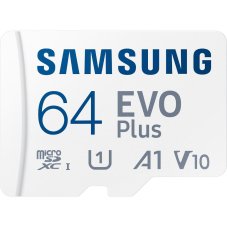 MicroSDXC 64GB 160M memory card + adapter, SAMSUNG EVO Plus