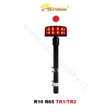 LED beacon red 12/24V, fixed mounting, 24x LED 3W, R65