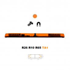 LED majáková rampa Optima 60 110cm, Oranžová, EHK R65