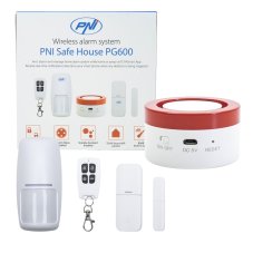 PNI Safe House PG600 wireless alarm system, smart home security system, wireless connection, burglar alarm, wireless alarm, smart alert through TUYA iOS / Android application, compatible with Alexa an