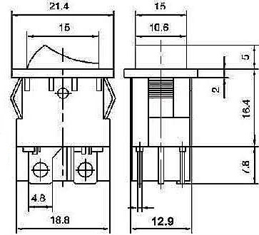 Switch technical drawing 