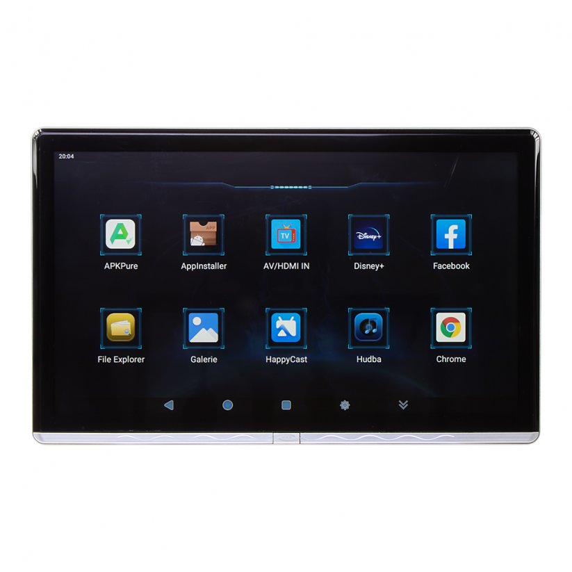 12,3" LCD monitor s OS Android/USB/SD/HDMI s držiakom na opierku