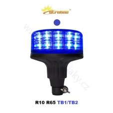 LED beacon blue 12/24V, mounting on holder, 24x LED 3W, R65