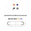 LED lightbar Montana.DC 110cm, Blue-orange, ECE R65 - Lens: Transparent, LED modules: 10ml