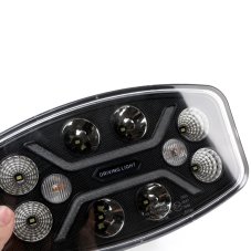 LED světlo oválné s pozičním a výstražným světlem, 80W, ECE R65, R148, R149, R10