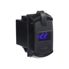 USB nabíječka QC3.0 + USB-C+voltmetr "Rocker" 12/24V, 48W