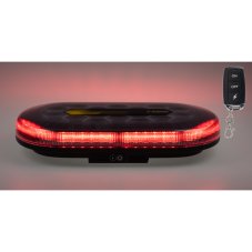 AKU LED rampa červená, 48xLED, magnet, 328mm, ECE R65 R10