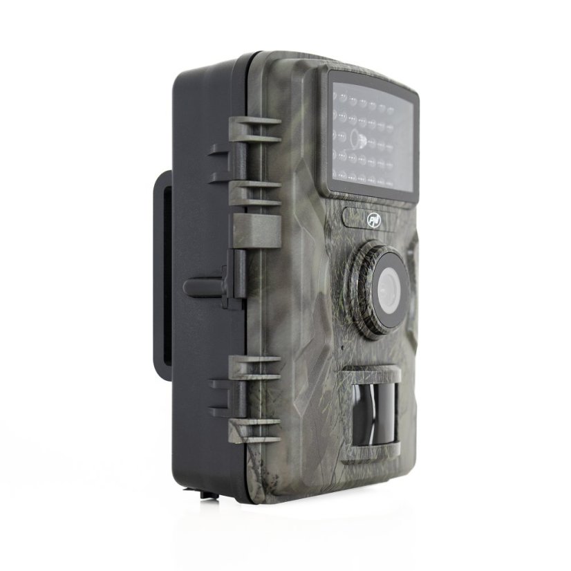 Lovecká kamera PNI Hunting 170C, foto 16 MP, video 4K, PIR 15 m, farebný displej, IP66, slot na micro SD kartu, zorné pole 120°, 38 LED diód