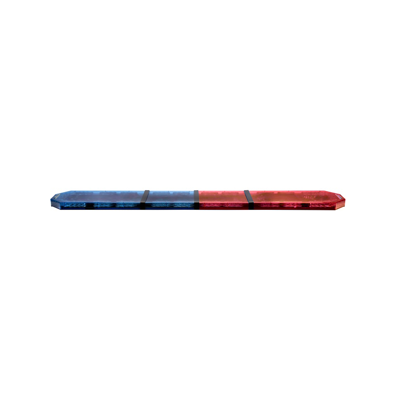 LED lightbar Montana 160cm, Blue-red, ECE R65 - Lens: Colored, LED modules: 10ml