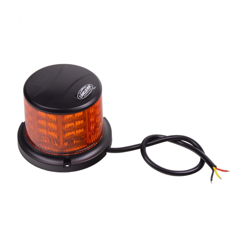 LED maják, 12-24V, 64x0,5W, oranžový, pevná montáž, ECE R65 R10