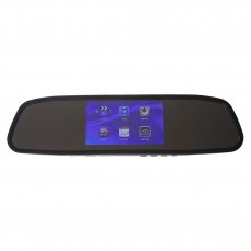 LCD monitor 4,3" na zrcátko s microSD/USB/FM modulátor/Bluetooth