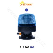 LED maják modrý 12/24V, vákuový držiak, 24X3W LED, R65