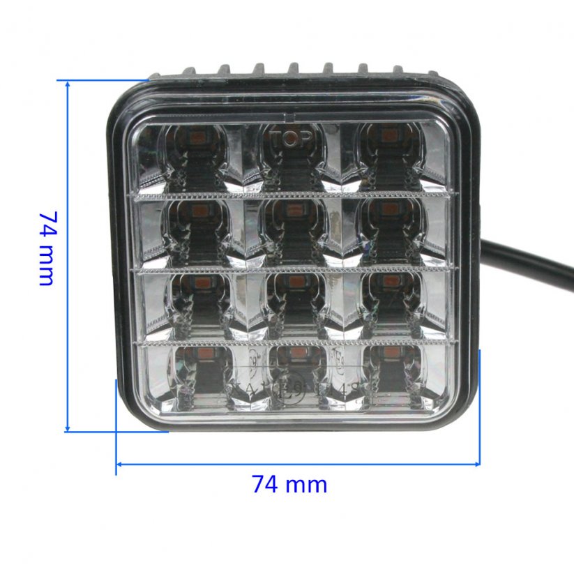 Dimensions of LED flashing module