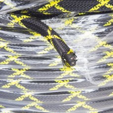 Cable in protective braid 2x1,5 mm, yellow-black, 50 m pack