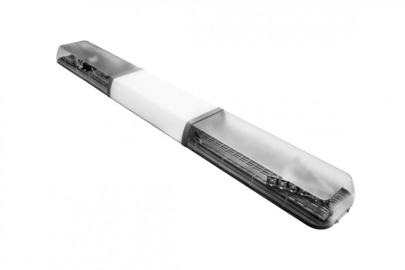 LED majáková rampa Optima 90 160cm, Oranžová, bílý střed, EHK R65 - Barva: Oranžová, Bílý střed: Ano, Kryt: Barevný, LED moduly: 4ml