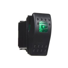 Rocker switch green backlight