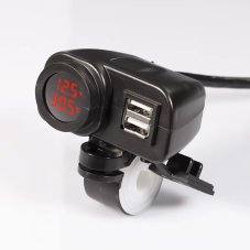 2x USB QC3.0 with voltmeter and thermometer