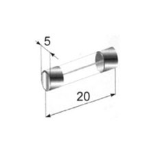 Glass fuse 5 x 20 8 A 10 pcs