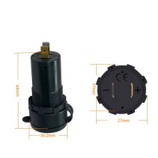 USB QC3.0 + USB-C 100W/20V zásuvka 12/24V