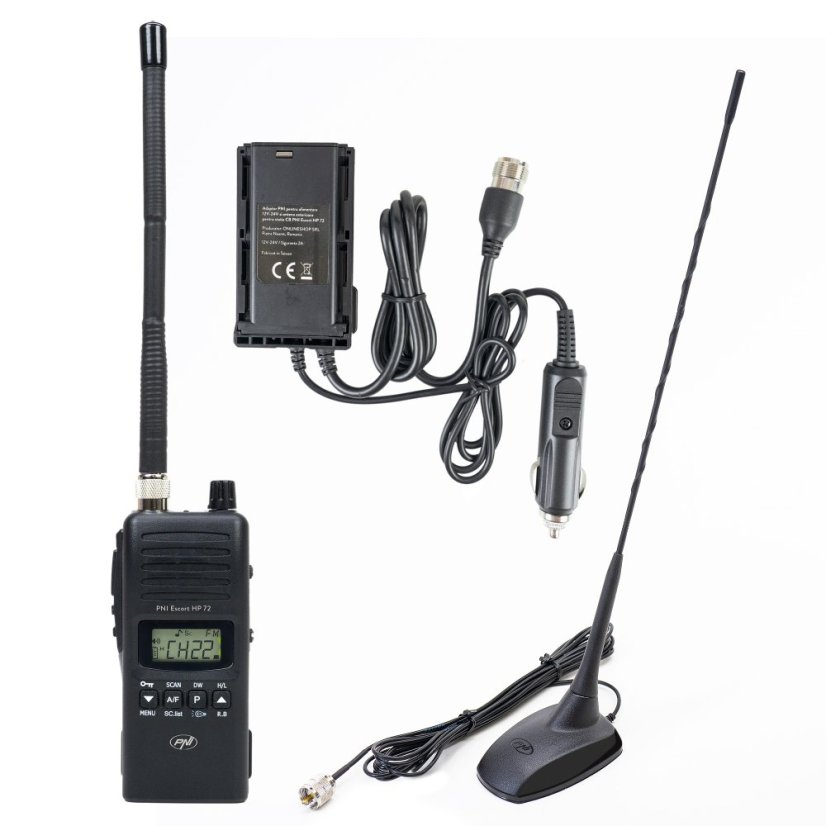 CB sada PNI HP 72 s adaptérem a anténou Extra 48