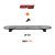 LED svetelná rampa oranžová 82cm, 12/24V, R65