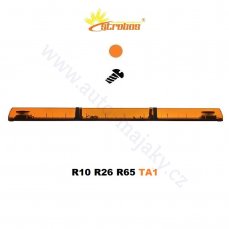 Oranžová LED majáková rampa Optima Eco90, délky 140cm, výšky 9cm, 12/24V, R65 od výrobce P.P.H. STROBOS