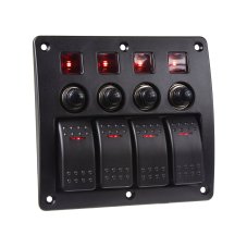 Panel so 4x prepínačmi 12/24V