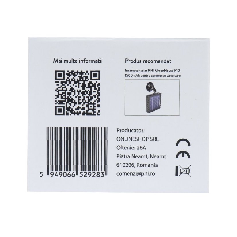 PNI Hunting 550C Game Camera with 4G LTE Internet Connectivity, including an 8000 mAh rechargeable battery