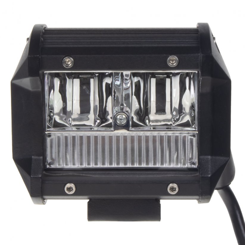 LED svetlo obdĺžnikové biele/oranžové predátor s pozičným svetlom, 99x80x65mm