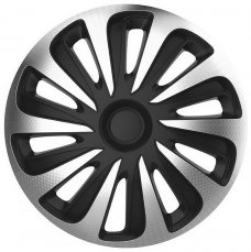 14" CALIBER Carbon wheel covers (set) silver/black