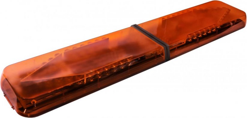 LED lightbar Optima 60 110cm, Orange, ECE R65 - Color: Orange, Lens: Colored, LED modules: 4ml