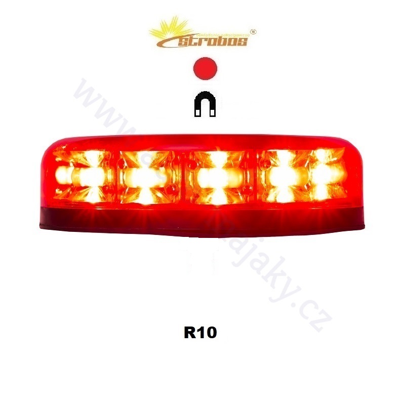 Professional red LED beacon BAQUDA.MG.R by Strobos