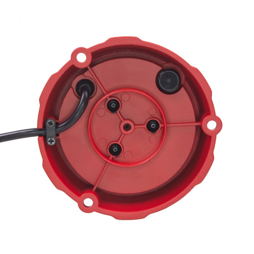 Robustný červený LED maják, červený hliník, 96 W, ECE R65
