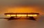 Pohled na rozsvícenou oranžovou LED majákovou rampu sre4-2755w 70cm od firmy Forda Lite