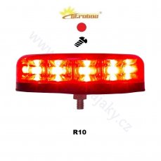 Professional red LED beacon BAQUDA.1S.R by Strobos